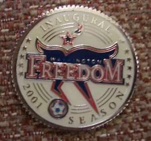 WUSA Womens United Soccer Association FREEDOM Coin  