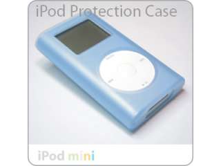 iPod Mini BLUE Silicone Case Skin + Clip NEW!!!  