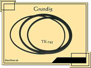 Grundig TK 745 Riemen rubber belts Tape recorder  
