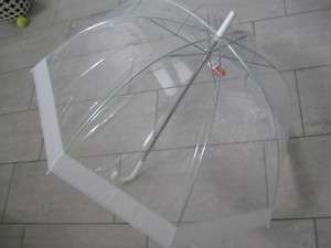 Regenschirm transparent durchsichtig Glocke Schirm  