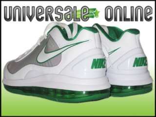 NIKE AIR MAX 360 BB LOW MENS 10.5   WHITE LUCKY GREEN BASKETBALL 