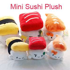 Sweet Sushi Mini Plush Wrist Cushion 4x3 SET  
