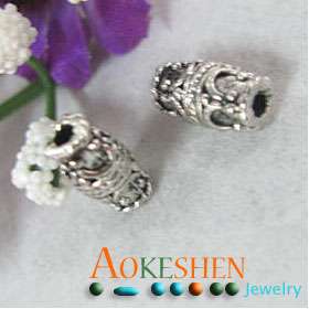 70pcs Tibetan Silver metal spacer Charms Beads 10x6mm ATE176  