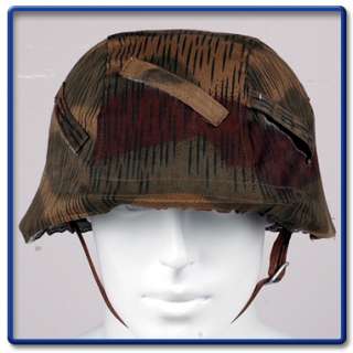 WW2 German Tan&Water Camo/White Reversible Helmet Cover  