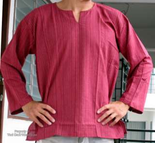 100% Cotton Fibre Open Neck Violet Red size XXL Shirt  