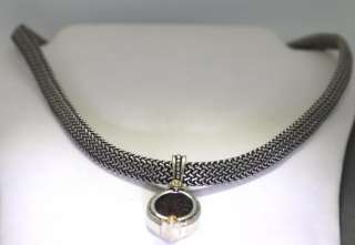 Flli Menegatti 18k 925 Silver Necklace w/Pendant  