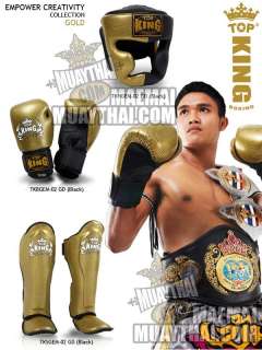 TOP KING Shin Guard Empower Creativity Collection Gold