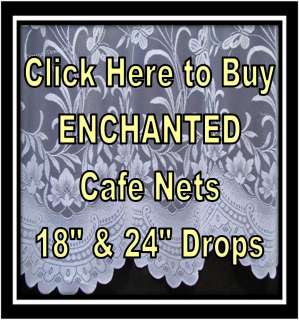 NEW 2010 ENCHANTED BUTTERFLY WHITE NET CURTAINS  
