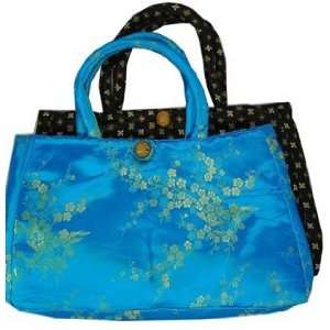  Silk Brocade Style Handbag Purse Asian Hot Pink 