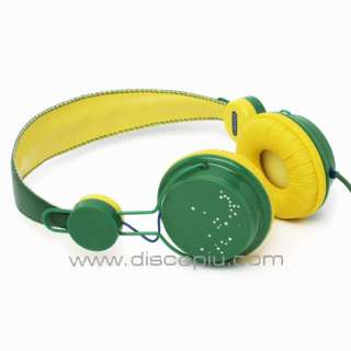 cuffie COLOUD BRASIL FLAG no wesc per iPhone  iPod DJ USB player pc 