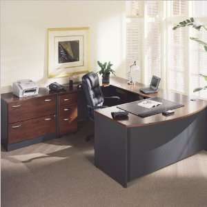  Bush Furniture Hansen Cherry Corsa L Shaped Desk with 