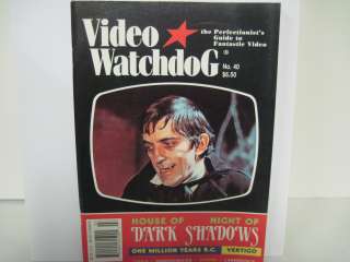   VIDEO WATCHDOG #40 DARK SHADOWS ONE MILLION YEARS B.C. RUSS 