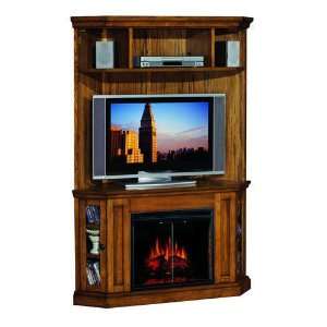  Devon 23 Premium Oak Electric Fireplace Media Cabinet 
