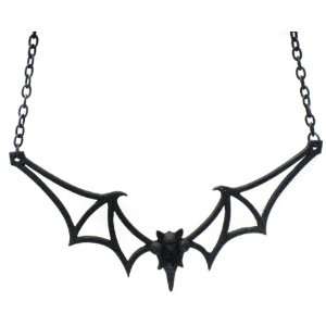  Gothic Pewter Skeleton Bat Nacklace Pendant Toys & Games