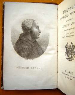 TRATTATO DE CANALI NAVIGABILI 1824 A.LECCHI MILANO  