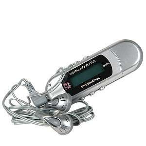  1GB USB 2.0 MP3 Digital Player w/Voice Recorder (Silver 