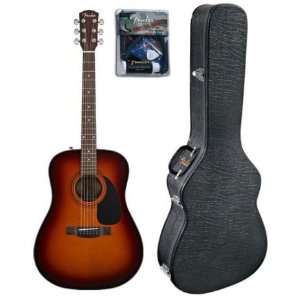  Fender CD 60 Dreadnought Acoustic Guitar Bundle with Fender 