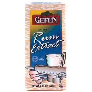 Gefen Rum Extract   Imitation 2 Oz  Grocery & Gourmet Food