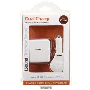  i.Sound Dual Charge for Zune (White)  Players 