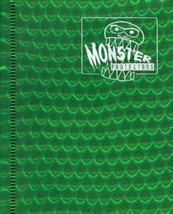 MONSTER PROTECTORS A6 ALBUM for MATCH ATTAX CARDS GREEN  