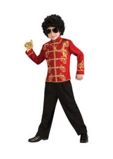 Child Michael Jackson Red Military Jacket Boys 80s Costumes at 