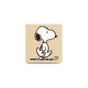  Peanuts Wood Mounted Rubber Stamp Snoopy Walking Arts 