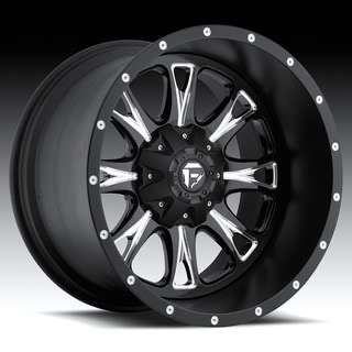 fuel off road throttle wheels black machined w 33 nitto terra grappler 