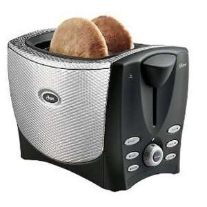    Oster 2 Slice Wide Slot Quilted Metal Toaster