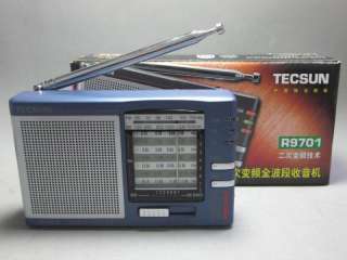 TECSUN R9701 FM、MW、SW Portable World Band Radio （Blue）  