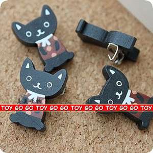   CAT Wooden Pin Brooch,Animal,Kid,Party Favor Supply Prize Bag,PIN023