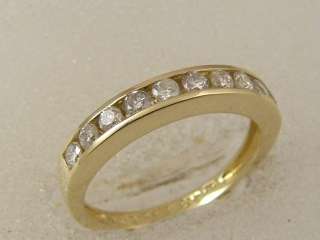   SOLID YELLOW GOLD LADIES 0.50 Ct DIAMOND WEDDING ANNIVERSARY RING BAND