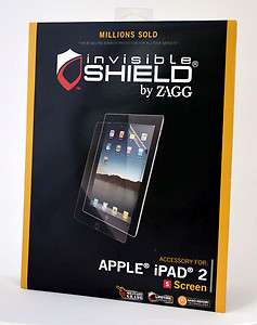 NEW Invisible Shield Zagg Apple iPad 2 II Screen Protector Scratch 