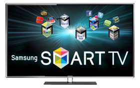 Smart TV with Web Connected Samsung Apps