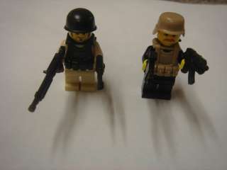 custom lego military soldier minifig with weapons new lot  