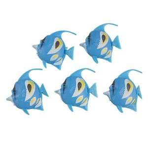 Como 10 Pcs Artificial Blue Tail Plastic Floating Fish Ornament for 