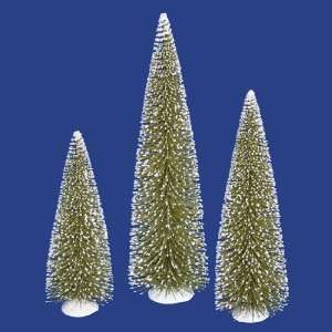   Green Artificial Mini Village Christmas Trees   Unlit 