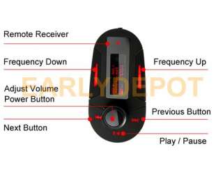 Car  Player Wireless FM Transmitter USB SD Red LCD 068888908054 