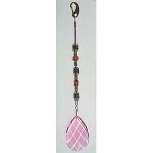  Automotive Rear View Mirror Charm   Rose Crystal 