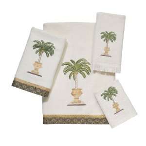  Avanti Date Palm Bath Towel, Ivory: Home & Kitchen