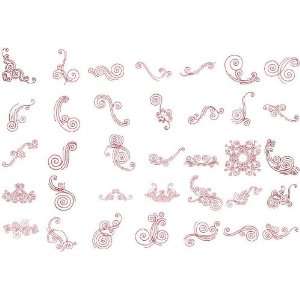  Brother/Babylock PES Embroidery Machine Card SWIRLS: Home 