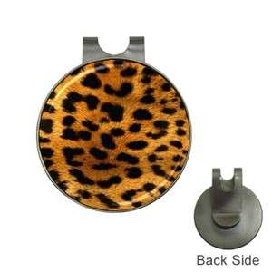 Leopard Print Golf Ball Marker Hat Clip  