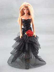  Barbie Princess Dresses Clothes Gown For Dolls Party 