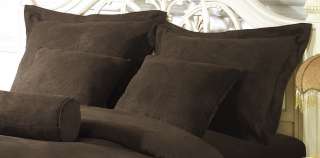   Solid Coffee Brown Microsuede Comforter/bed in a bag Set Twin  