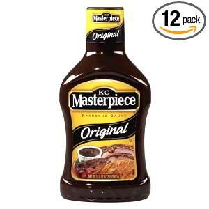 KC Masterpiece Original BBQ Sauce, 18 Ounce Plastic Bottle (Pack of 12 