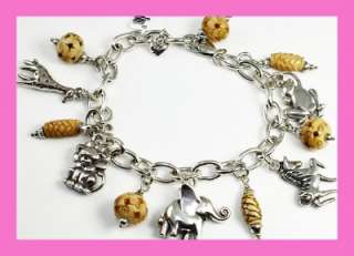 Brighton SAFARI Animal Charm Bracelet   NWT & Pouch  