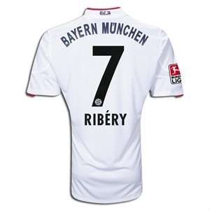  adidas Bayern Munich 10 12 RIBERY Away Soccer Jersey 