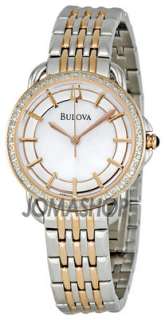 Bulova Dress Diamond Bezel Ladies Watch 98R144 042429485396  