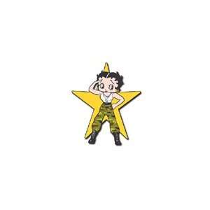  Betty Boop Lapel Pin Camo Betty With Star: Home & Kitchen
