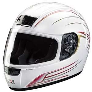   Adult Sports Bike Racing Motorcycle Helmet   White / Small: Automotive