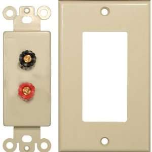    Sound System Plates Binding Post 1 Pair Ivory